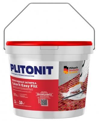 Затирка эпоксидная PLITONIT Colorit EasyFill антрацит 2кг (ведро) Н008638