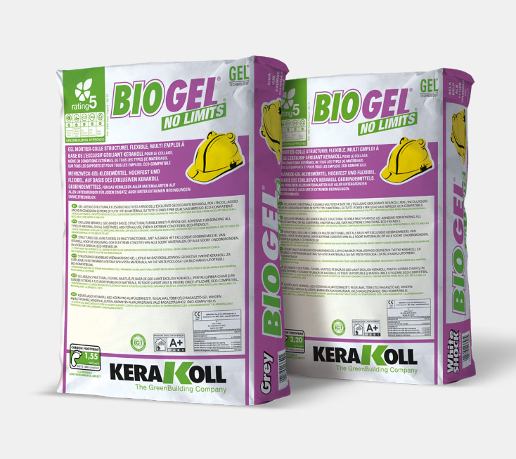 Купить Kerakoll BIOGEL NO LIMITS GREY EXPORT Клей для плитки серый 25 кг.