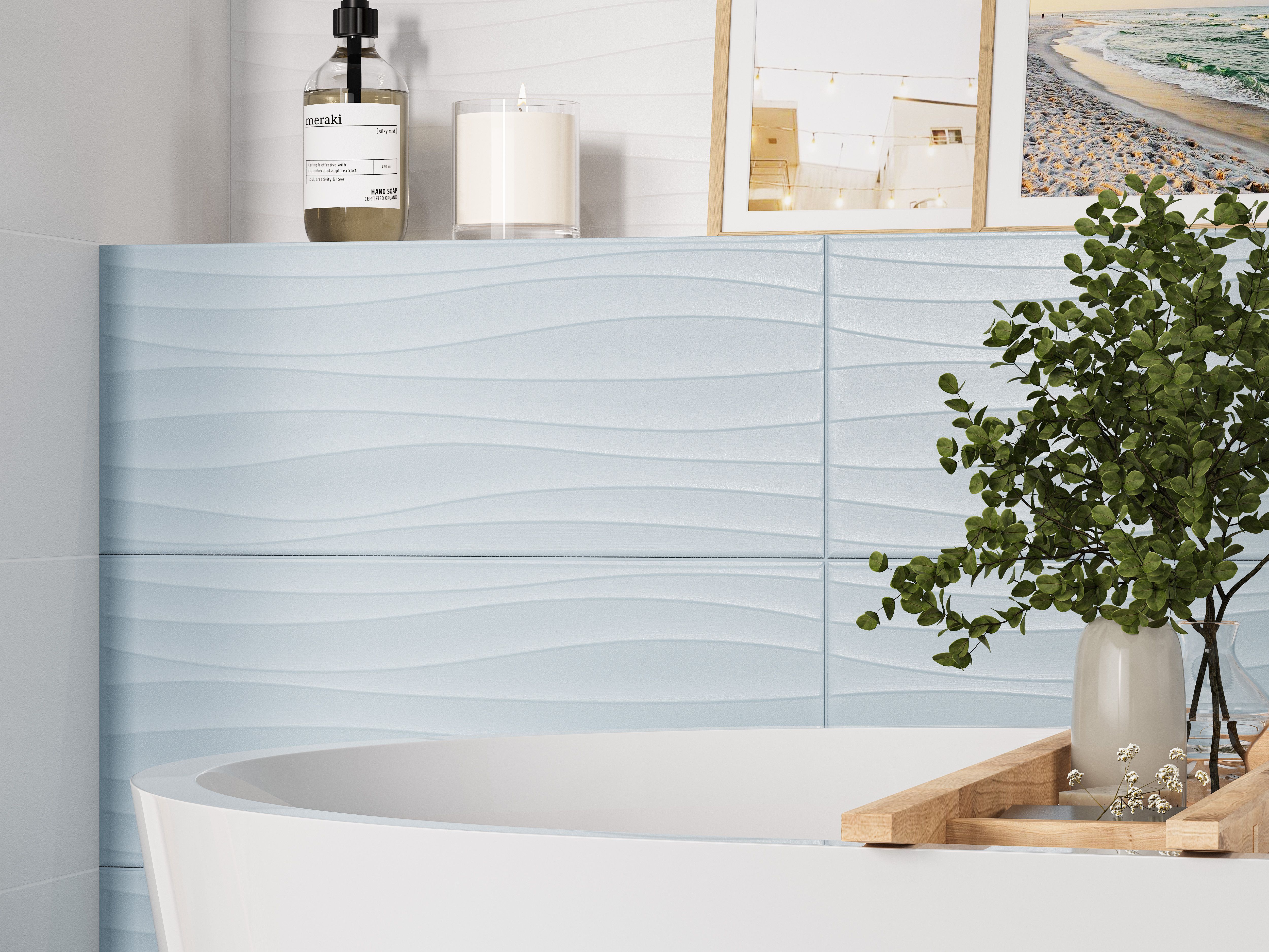 Купить 10100001536 Aqua (Аква) white wall 01 плитка для стен 25х60, Gracia Ceramica