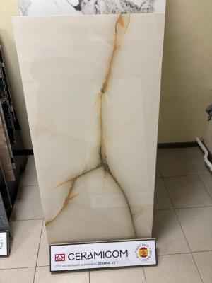 Керамогранит CERAMICOM VILLEROY ONYX GOLD 1200х600х9 мм. Полированный