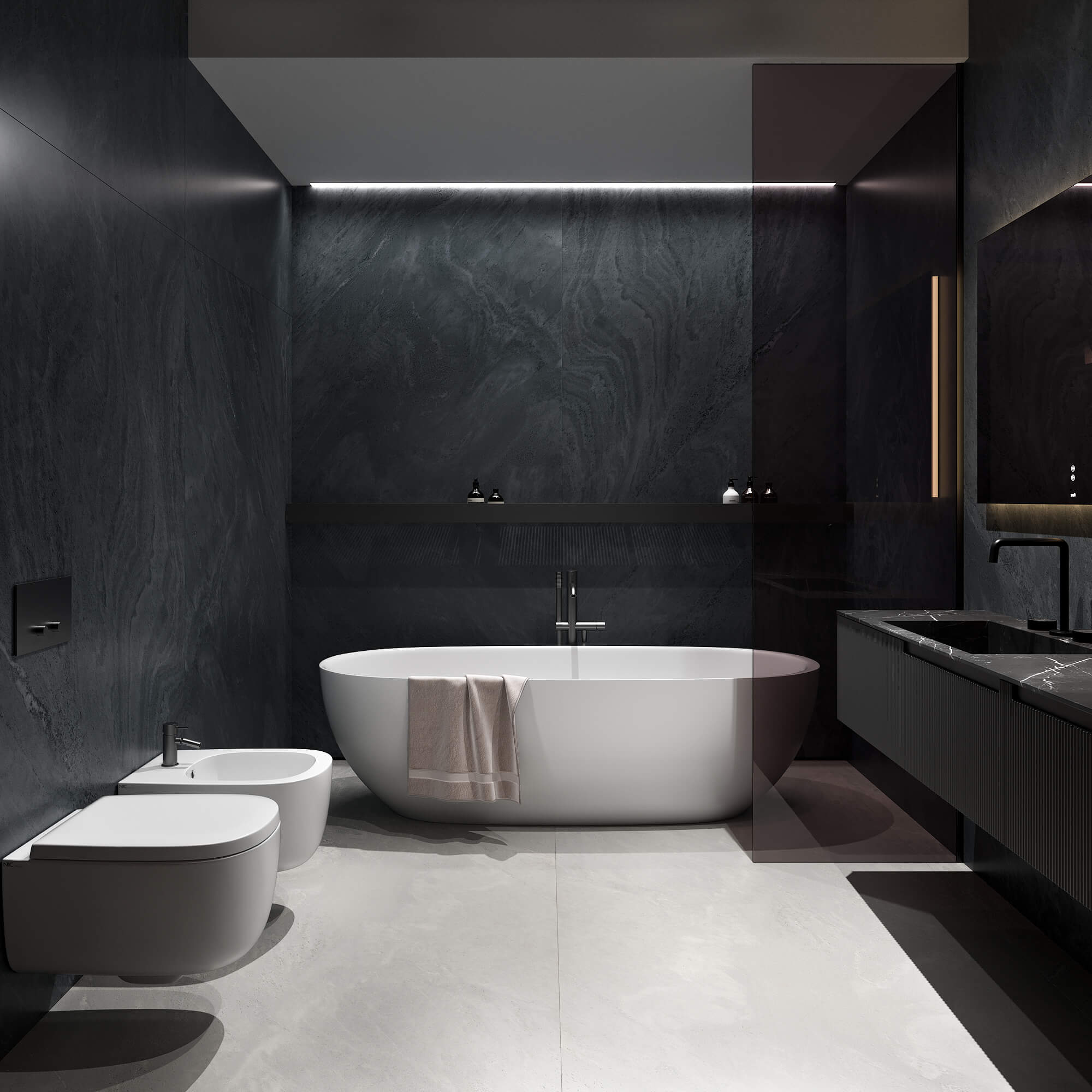 Купить Керамогранит ARTCER 1XL Georgia Black MATE 120x180
