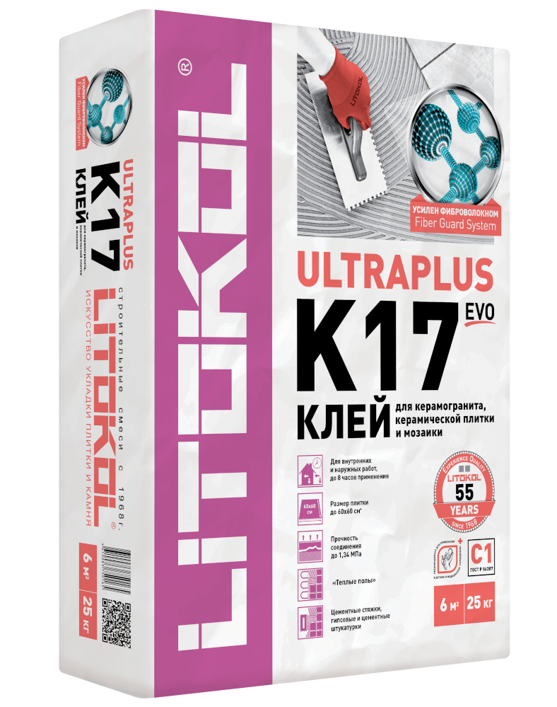 Купить Клей для плитки LITOKOL K17 25кг