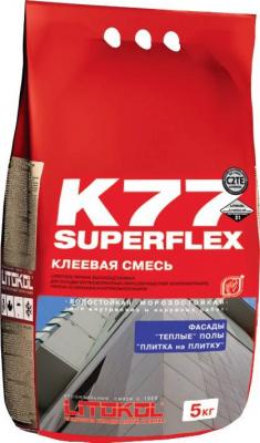 Клей LITOKOL Superflex K77 серый 5кг