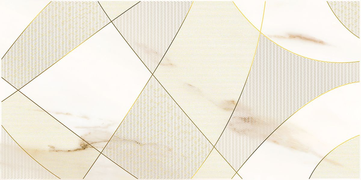 Купить Декор 587912001 Calacatta Royal (Калакатта Роял) Geometria белый  31,5х63, Azori