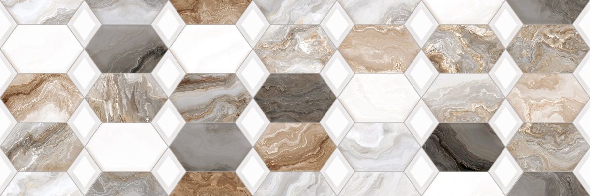 Купить Декор настенный Primavera Hypnose Grey Decor 05 30x90 см (DG10-05)