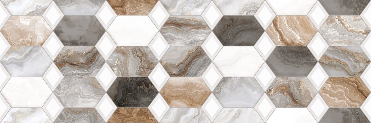 Купить Декор настенный Primavera Hypnose Grey Decor 05 30x90 см (DG10-05)