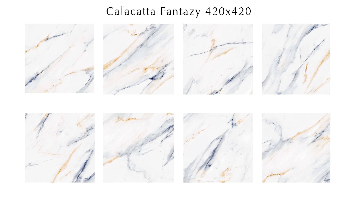 Купить Керамогранит 509133001 Calacatta Fantasy (Калакáтта Фэ́нтэзи) плитка для пола 42х42, Eletto (Azori)