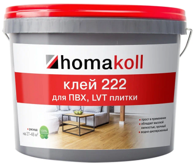 Клей для ПВХ плитки homakoll 222