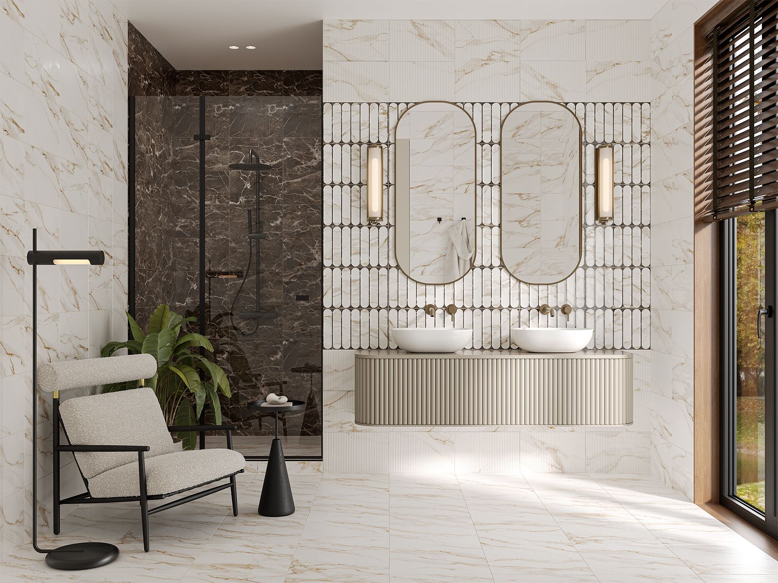 Купить 10100001555 Капелла бел низ 02 плитка для стен 25х40, Gracia Ceramica