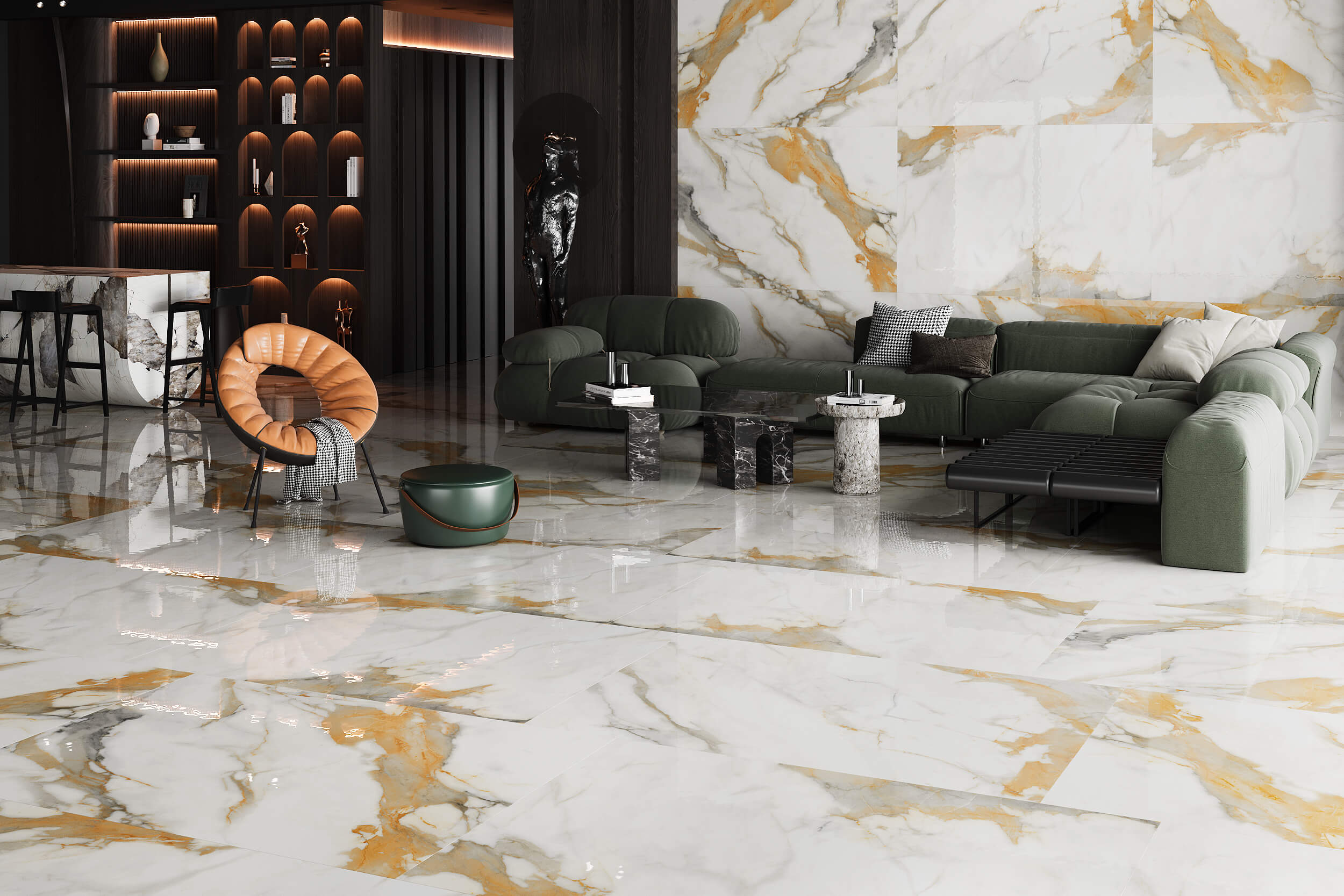 Купить Керамогранит ARTCER Marble Calacatta Gold 9 mm POLI 60x120