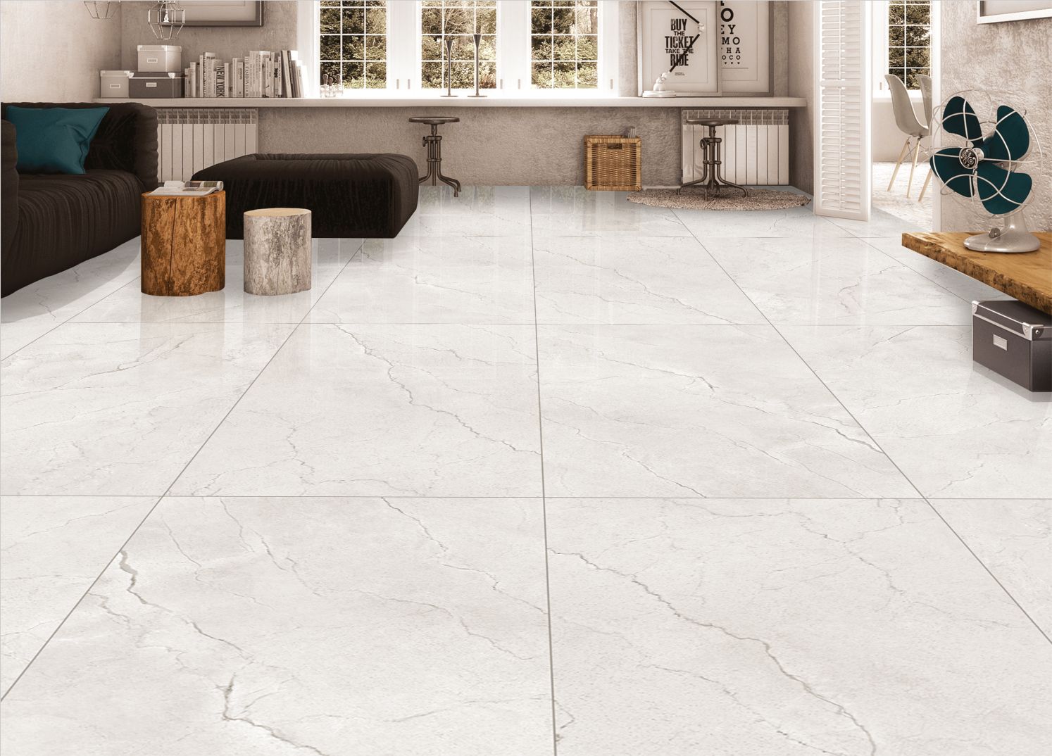 Купить Керамогранит Maimoon Ceramica  Glossy Flority ash 120х60