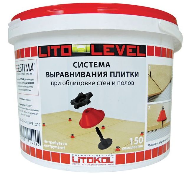 Купить Система выравнивания плитки LITOKOL Litolevel комплект (ведро 150 шт)