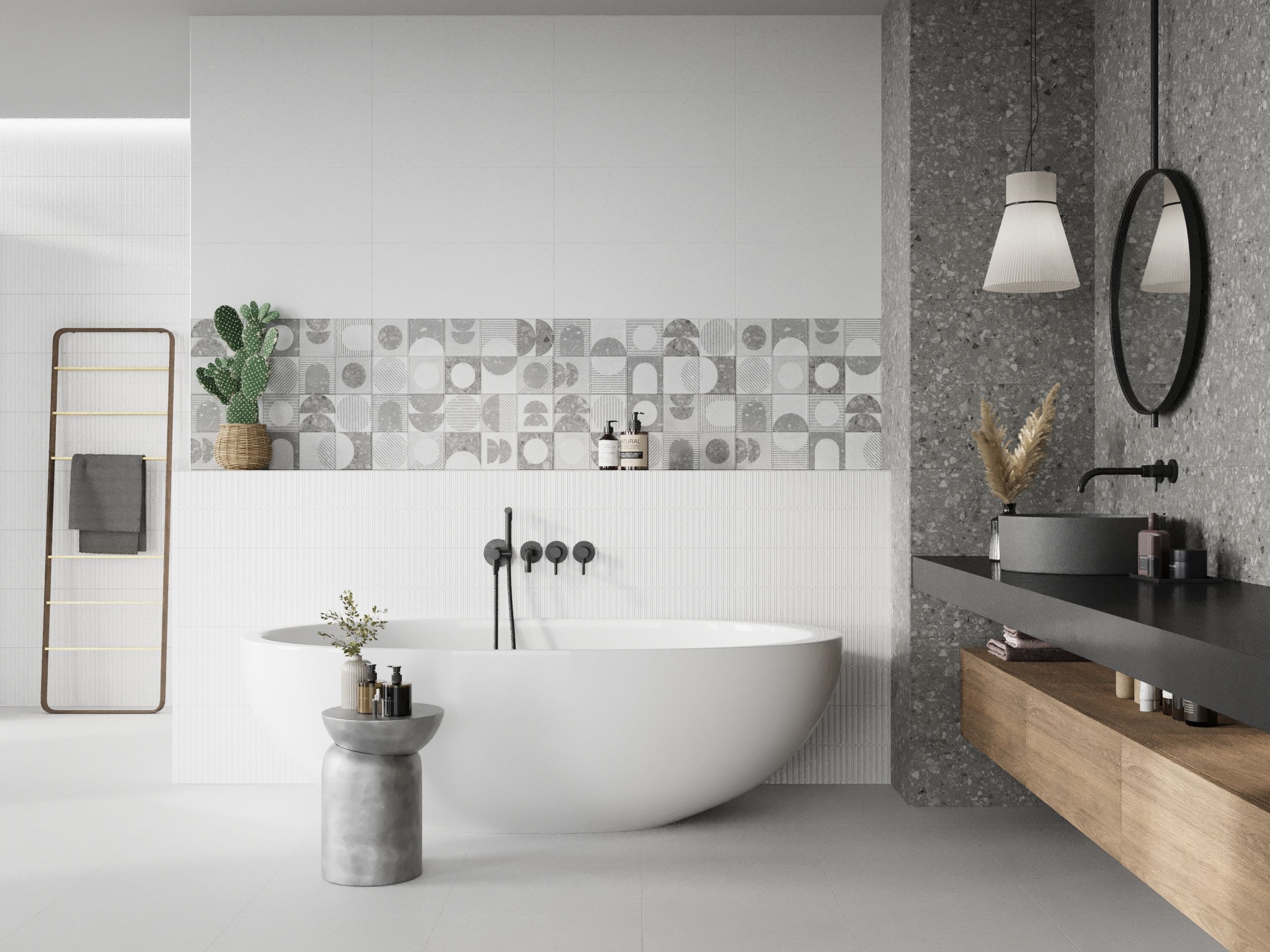 Купить 10100001541 Lane (Лейн) grey wall 03 плитка для стен 25х60, Gracia Ceramica