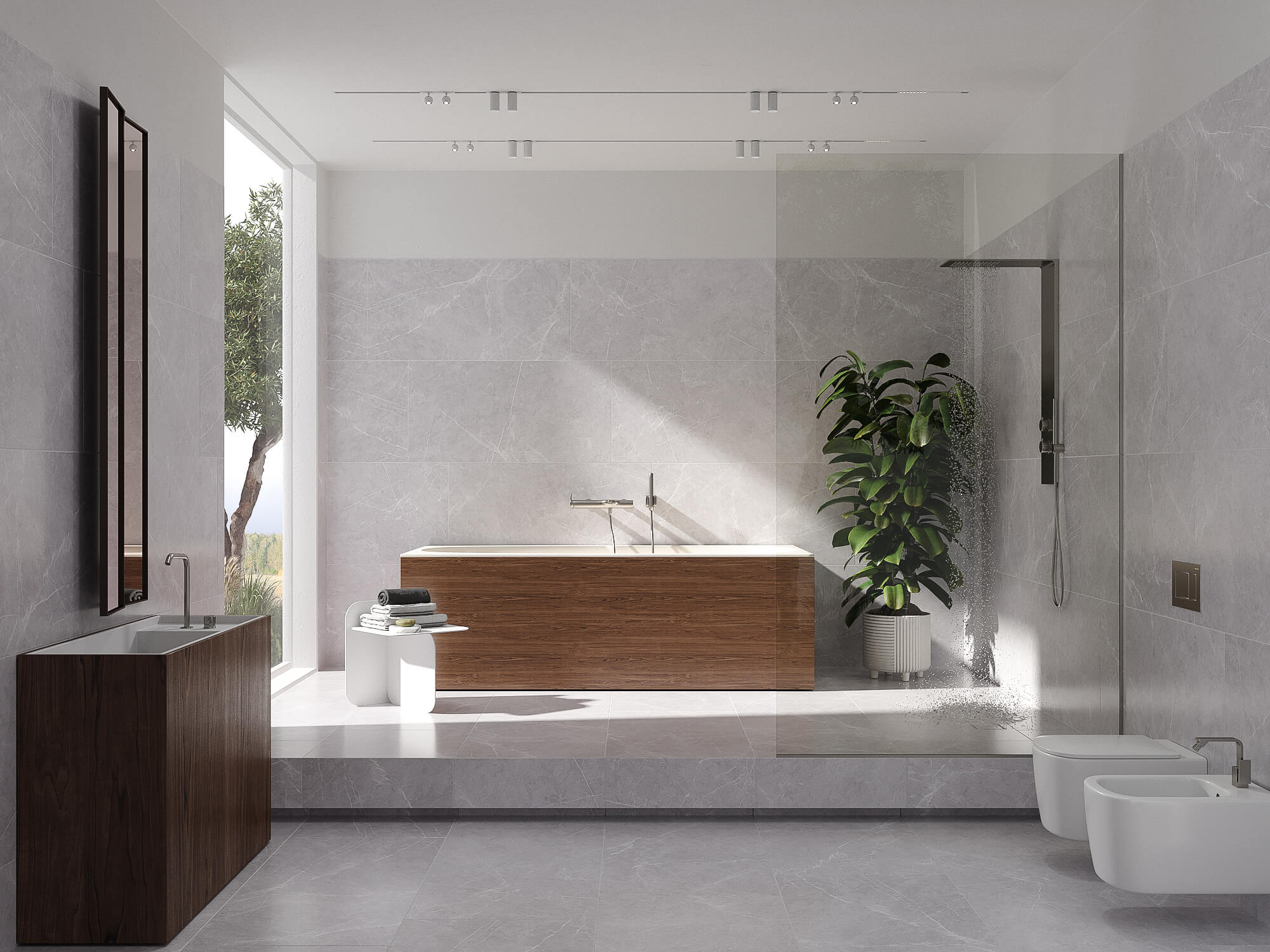Купить Керамогранит ARTCER Stone Monte Bianco CARV 60x120