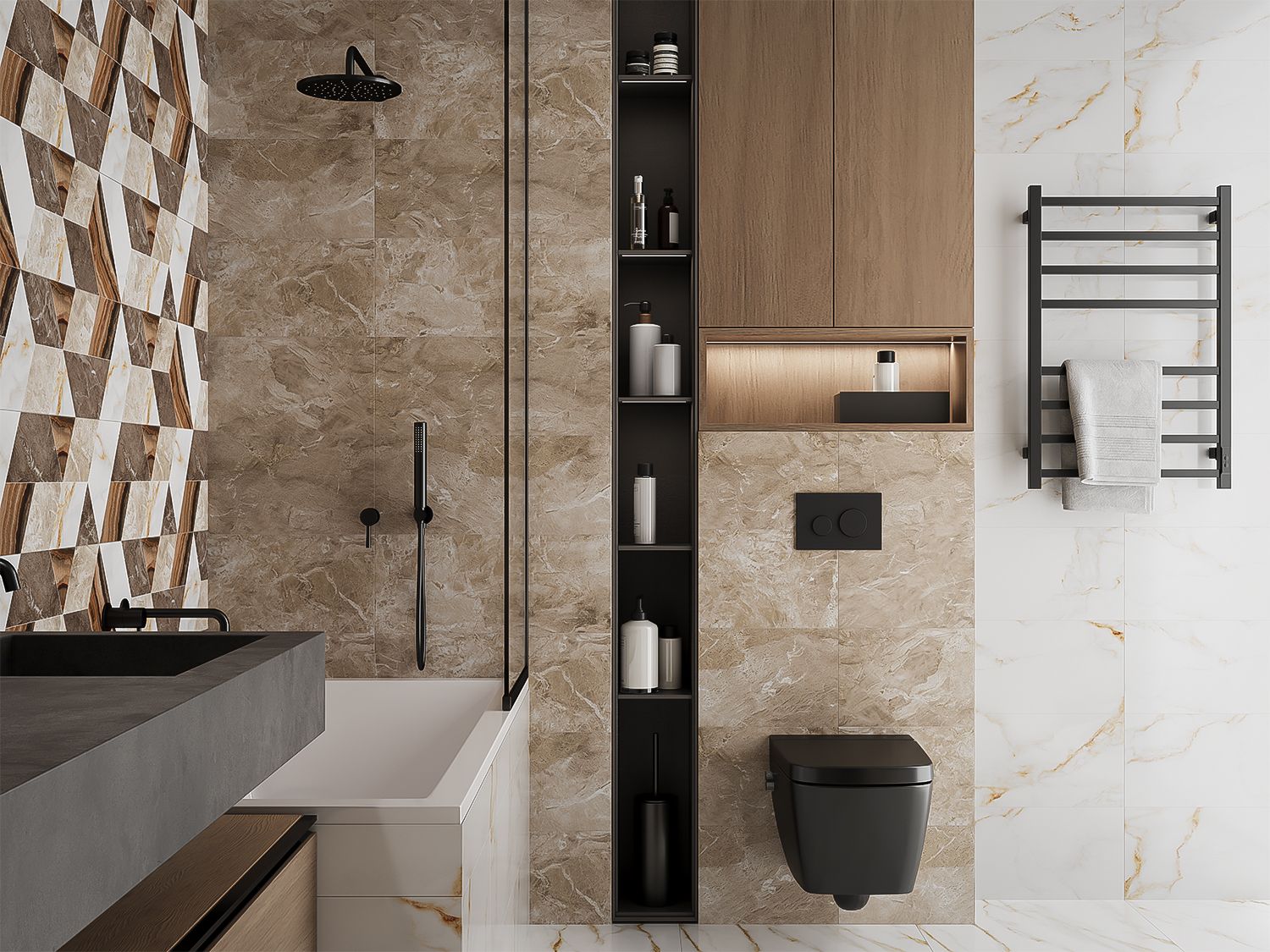 Купить 10100001521 Joy (Джой) white wall 01 плитка для стен 25х60, Gracia Ceramica