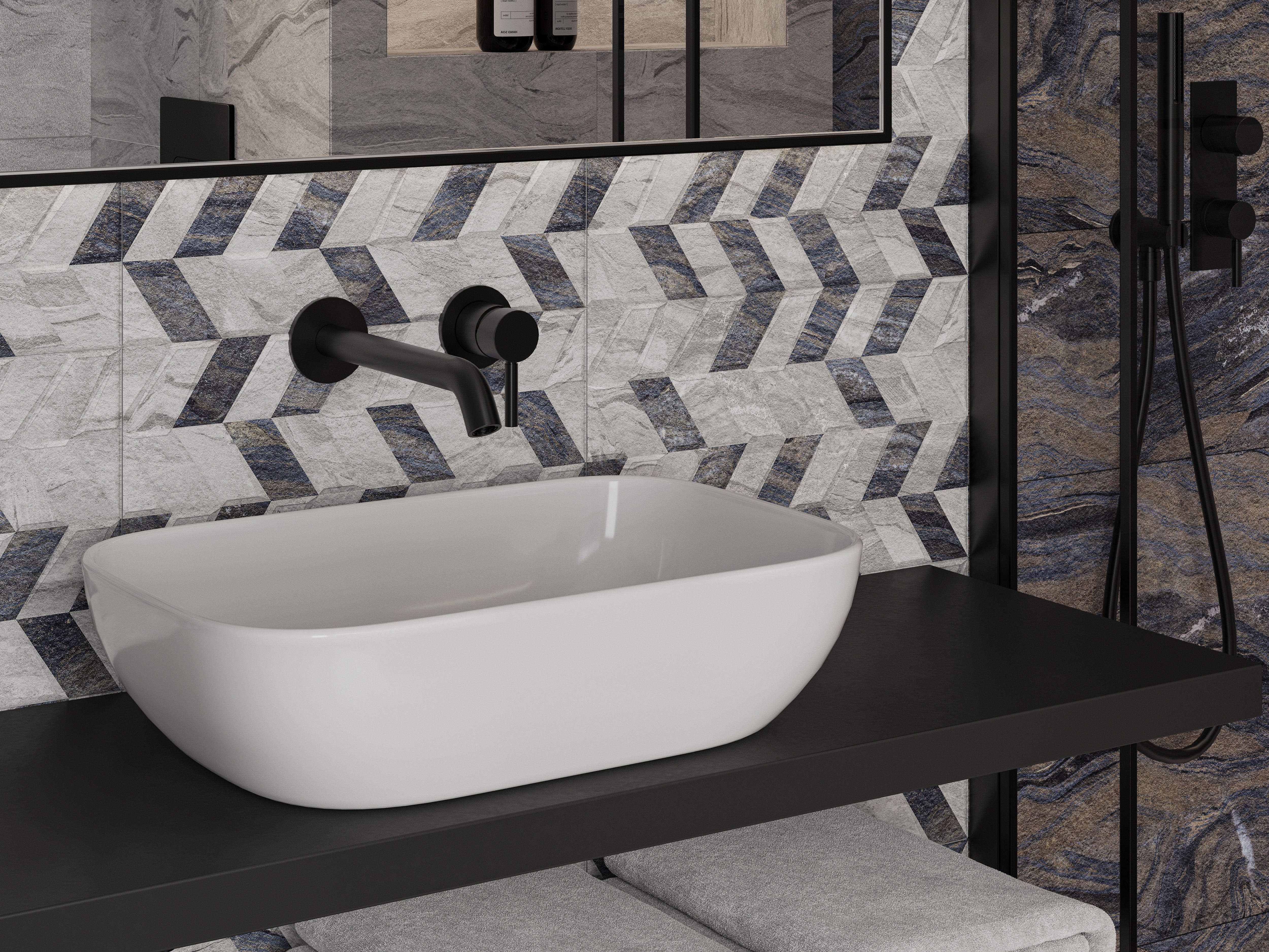 Купить 10100001566 Стрим сер низ 03 плитка для стен 25х40, Gracia Ceramica
