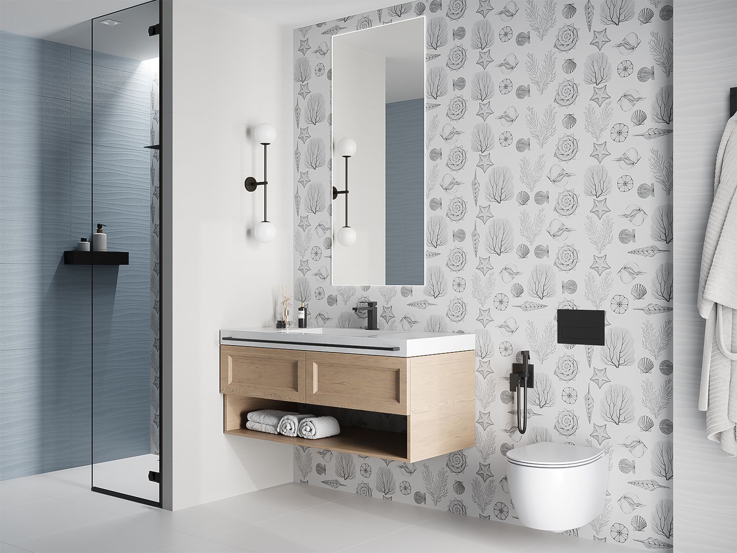 Купить 10100001536 Aqua (Аква) white wall 01 плитка для стен 25х60, Gracia Ceramica
