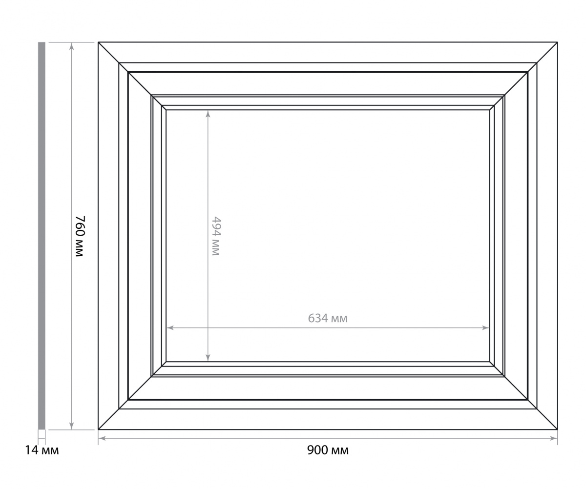Купить Стеновая панель DIY набор, арт. SET 002-7690 (760 х 900 х 14мм.)