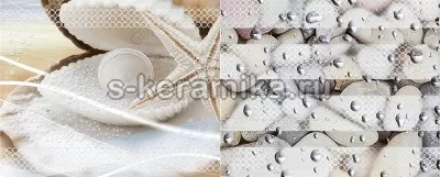 Купить Плитка керамическая  AZORI Caliza 505x201 декор Mare 1