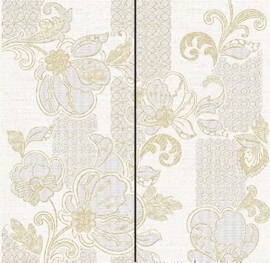 Купить Плитка керамическая  AZORI Illusio Beige 630x630 панно из 2 частей Pattern