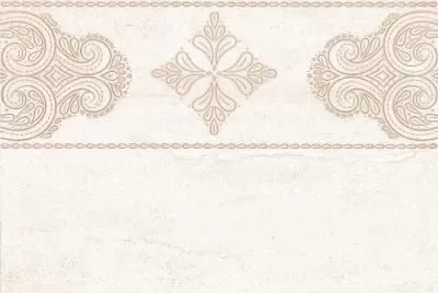 Декор настенный Тянь-Шань Керамик Эгерия Светло-бежевый Узор 30x45 см (TP3045094H)
