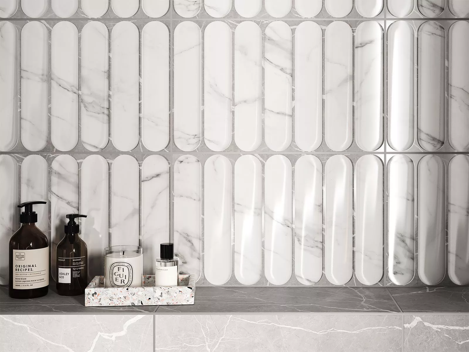 Купить 10100001580 Арко бел верх 01 плитка для стен 25х40, Gracia Ceramica