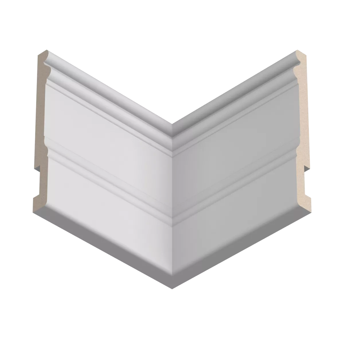 Купить Плинтус Ultrawood арт. Base 0002 W (2440 x 133 x 14 мм.)