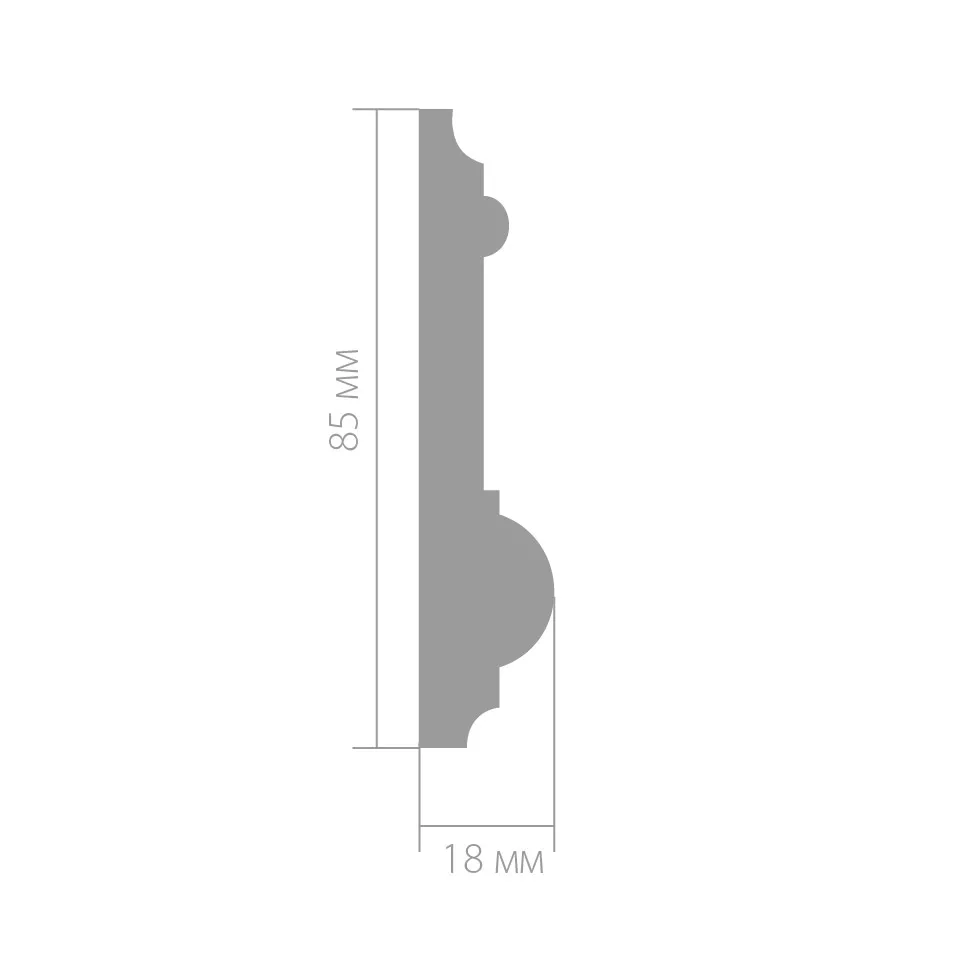 Купить Молдинг Ultrawood арт. U 0015 (2440 х 85 х 18)