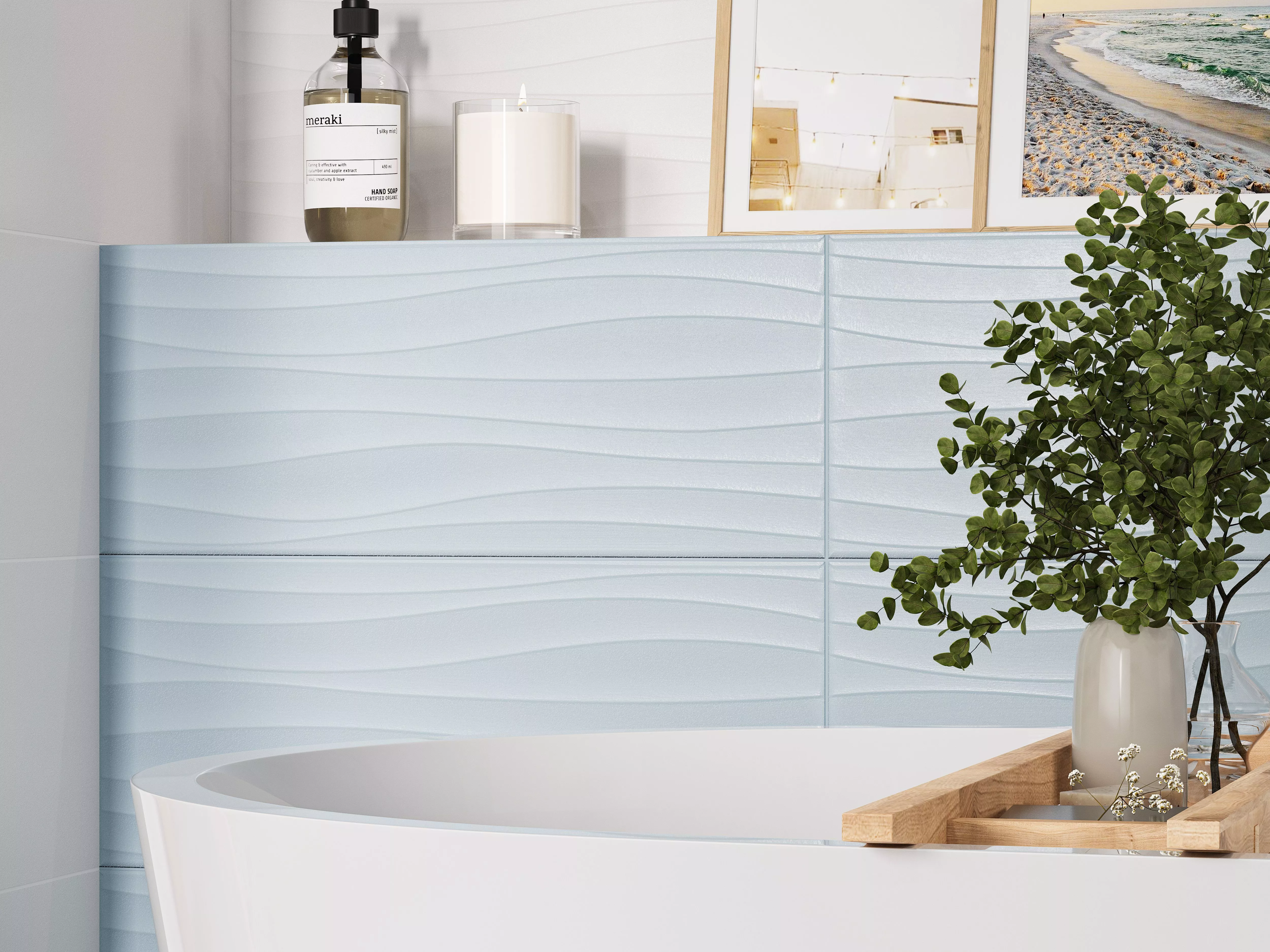 Купить 10100001536 Aqua (Аква) white wall 01 плитка для стен 25х60, Gracia Ceramica