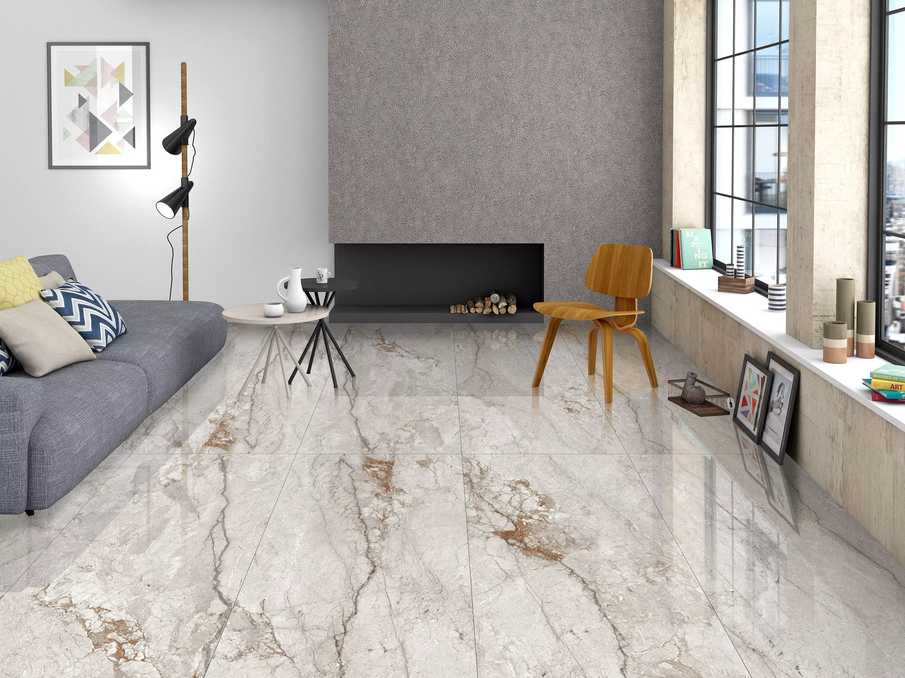 Купить Керамогранит Maimoon Ceramica  HG Glossy Ceppo Di Grey HGGF00003 160х80