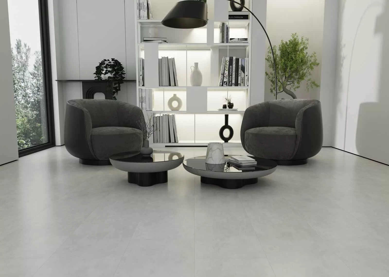Купить SPC плитка (замковая) IDEAL FINE STONE 04005 Grigio