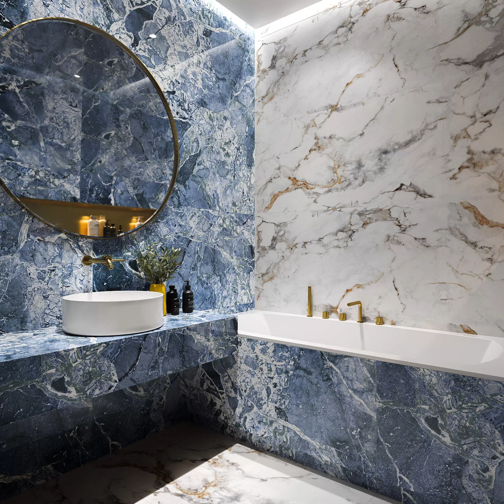 Купить Керамогранит ARTCER Exclusive Marble Acadia Blue POLI 60x120