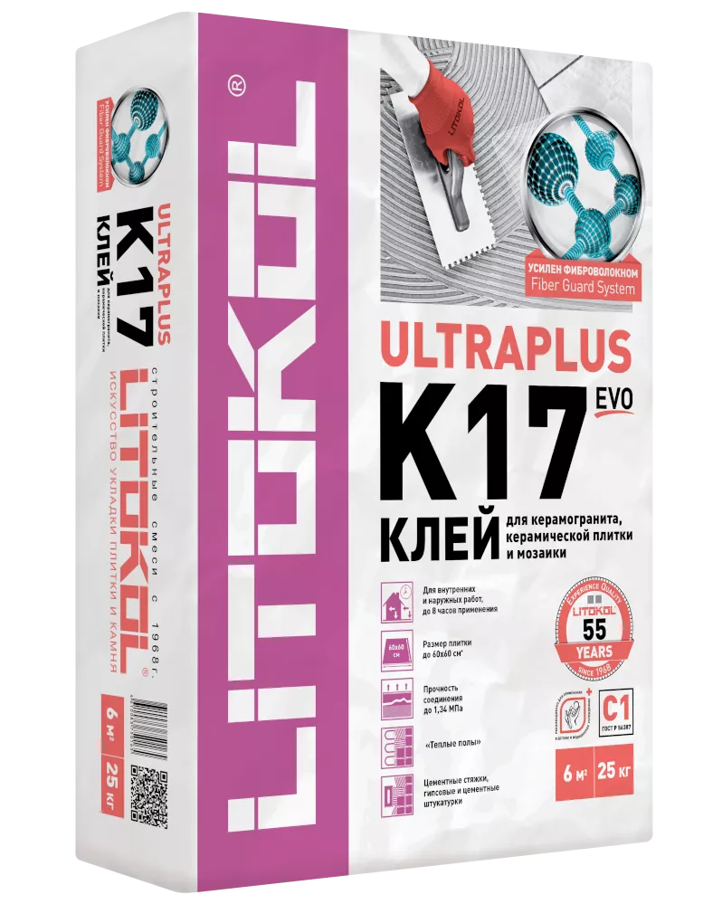 Купить Клей для плитки LITOKOL K17 25кг