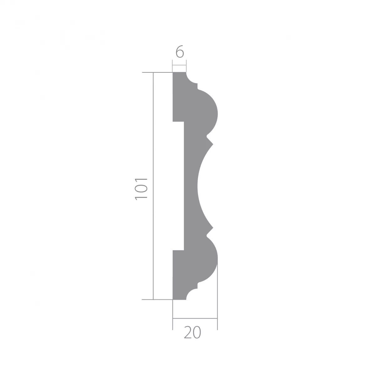 Купить Молдинг Ultrawood арт. U 0025 (2440 х 101 х 20)