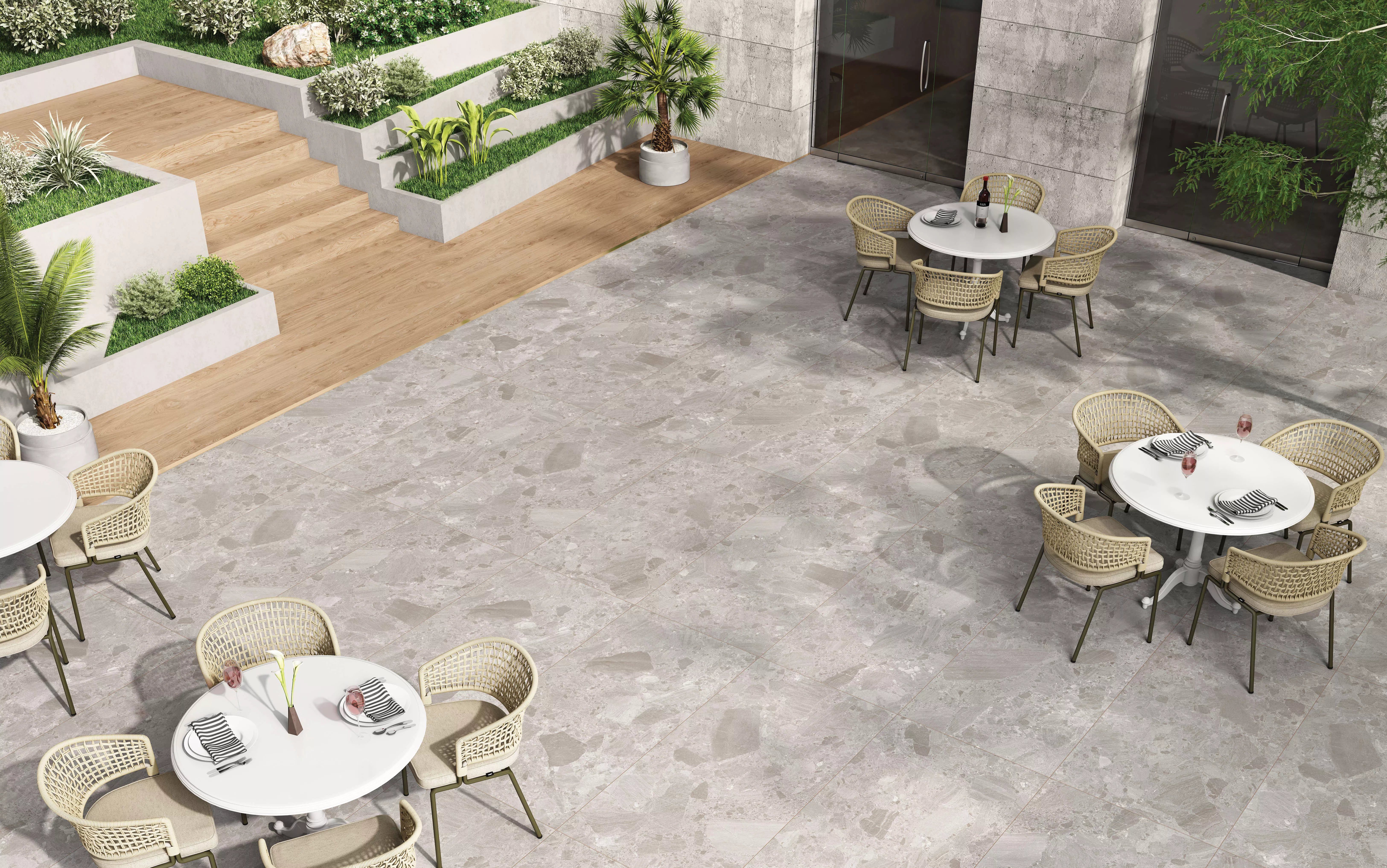 Купить Керамогранит ARTCER Stone Teraco Snowflake GRIP 60x120