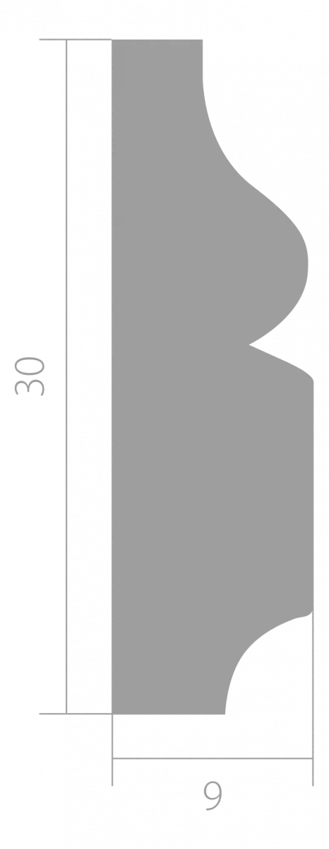Купить Молдинг Ultrawood арт. U 0012 (2440 х 30 х 9)