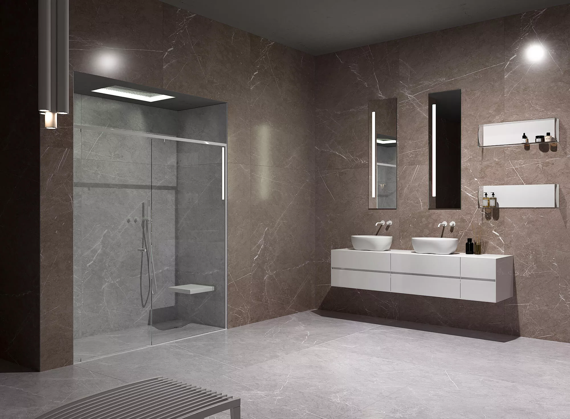 Купить Керамогранит ARTCER 1XL Monte Taupe CARV 120x180