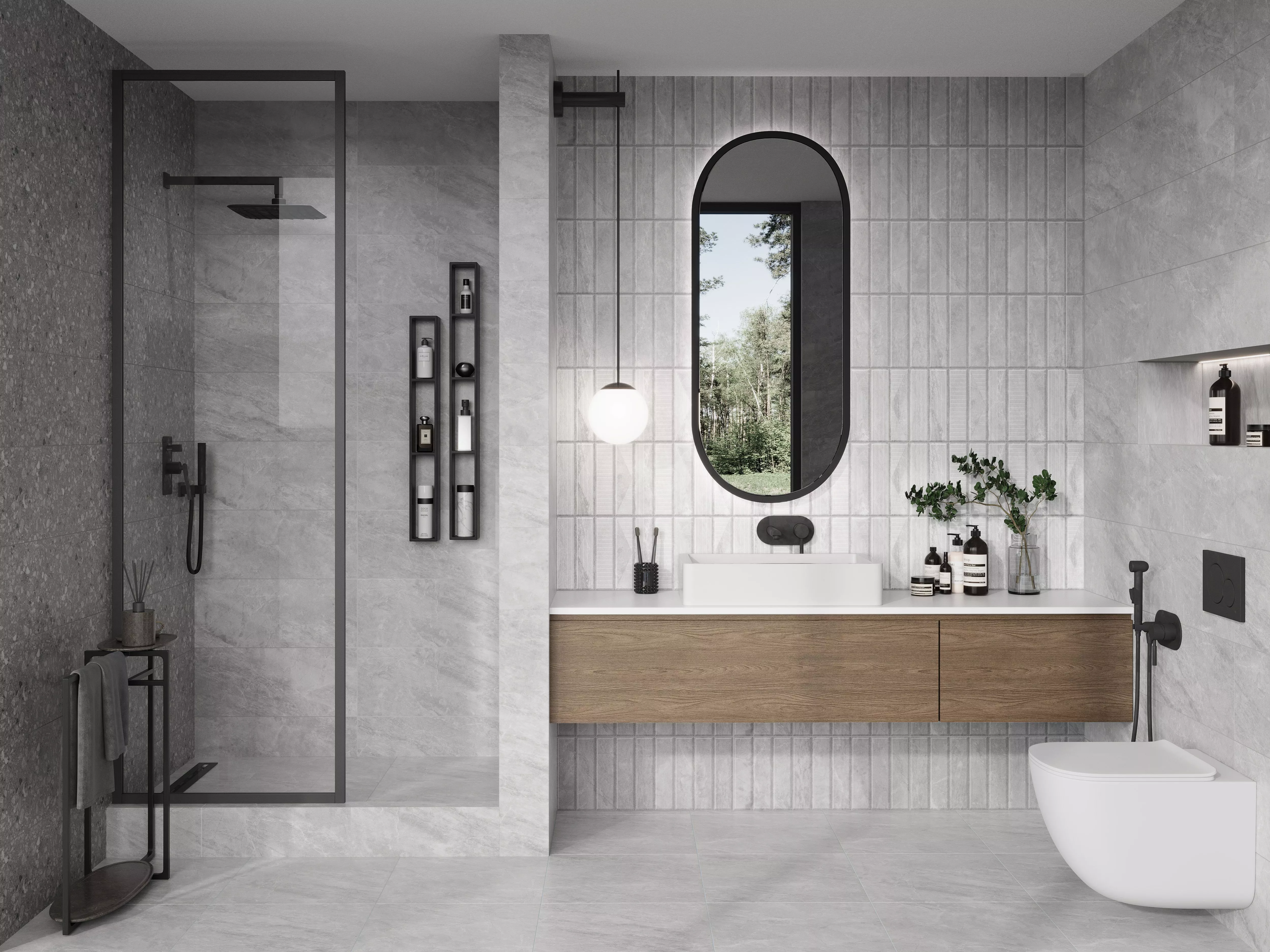 Купить 10100001543 Cameo (Камео) grey wall 02 плитка для стен 25х60, Gracia Ceramica
