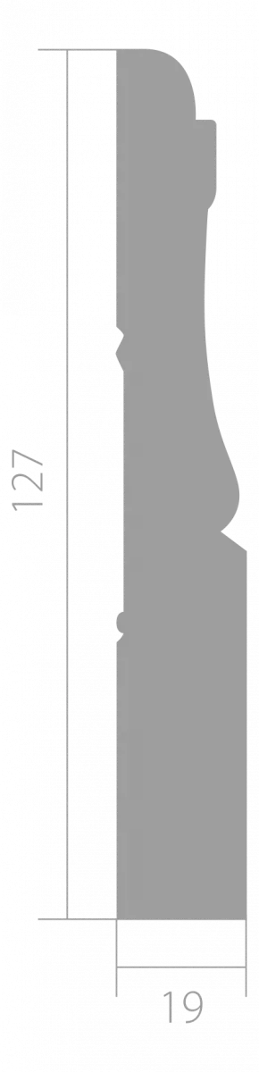 Купить Плинтус Ultrawood арт. Base 0015 (2440 x 127 x 19 мм.)