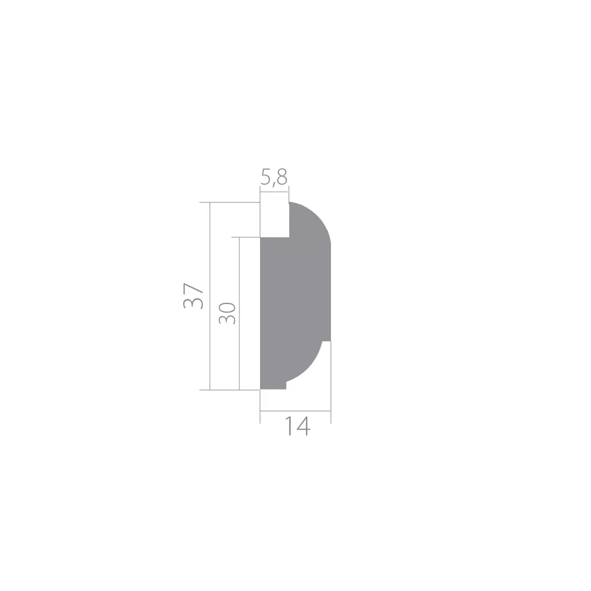 Купить Молдинг Ultrawood арт. Trim 0004 (2440 х 37 х 14)