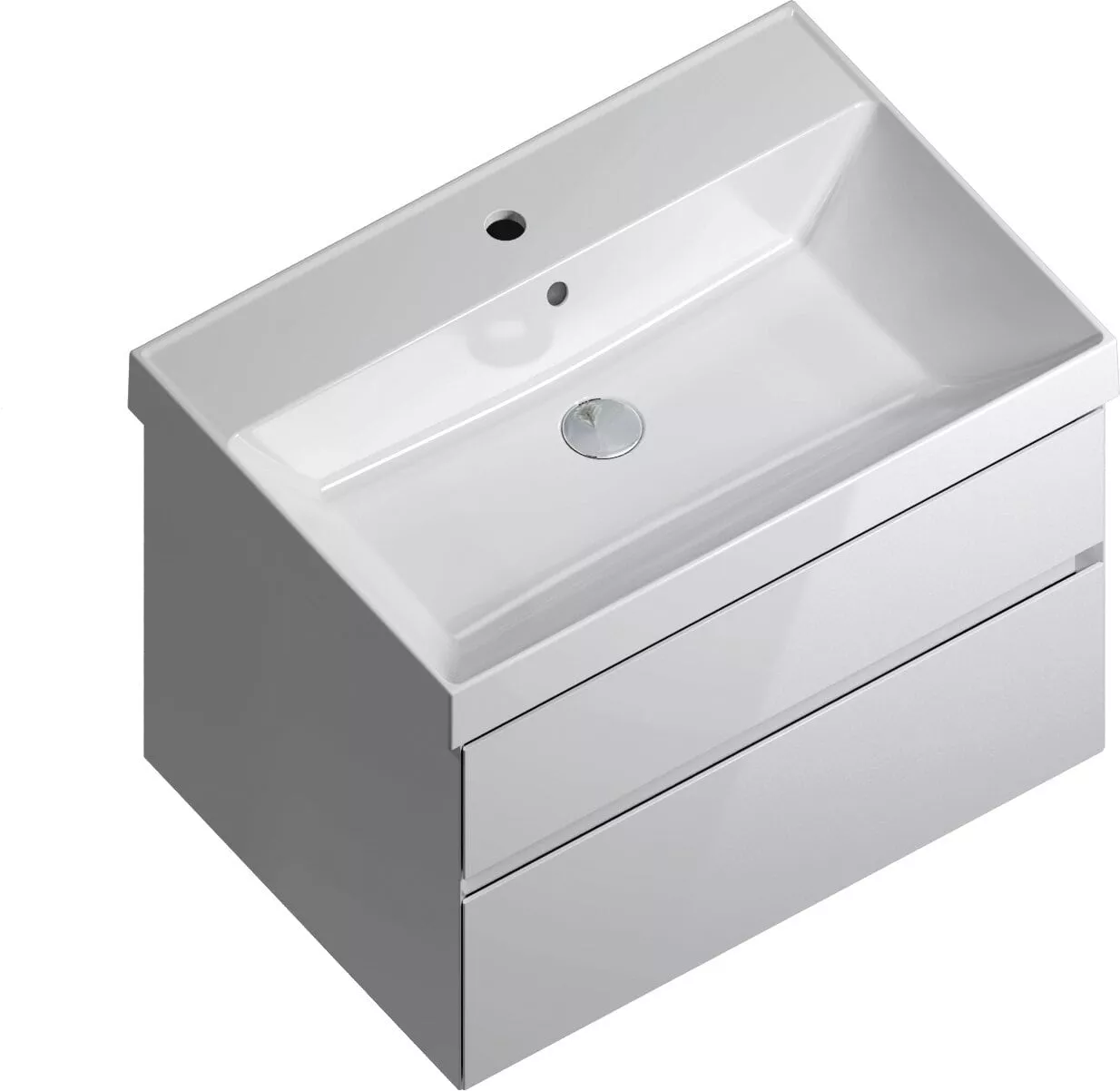 Купить Тумба CUBO подвесная 70 белая 2 ящика CU.70\WHT