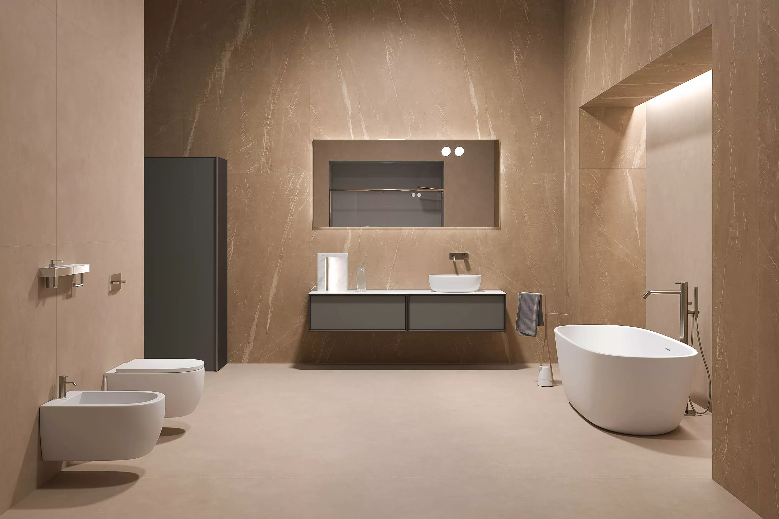 Купить Керамогранит ARTCER 1XL Rosata Avorio MATE 120x180