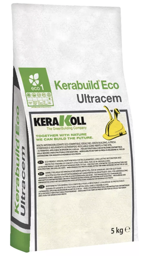 Купить Kerakoll KERABUILD ECO ULTROCEM Гидропломба цементная 5 кг.