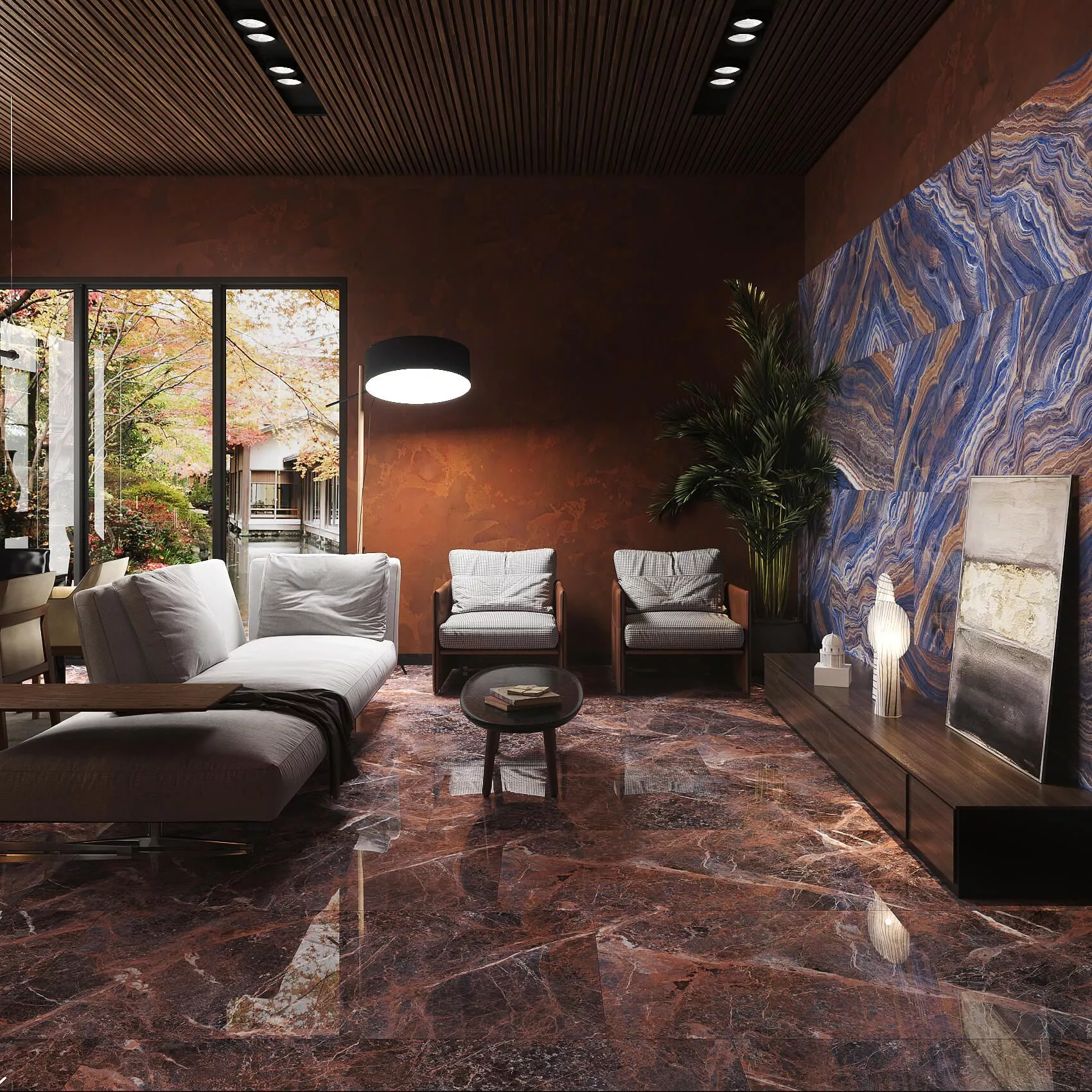 Купить Керамогранит ARTCER Exclusive Marble Clinker Blue POLI 60x120