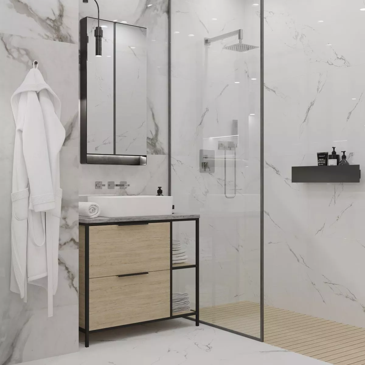 Купить Керамогранит Royce Carrara Marmo Polished 60x60 см (R_PR1004)