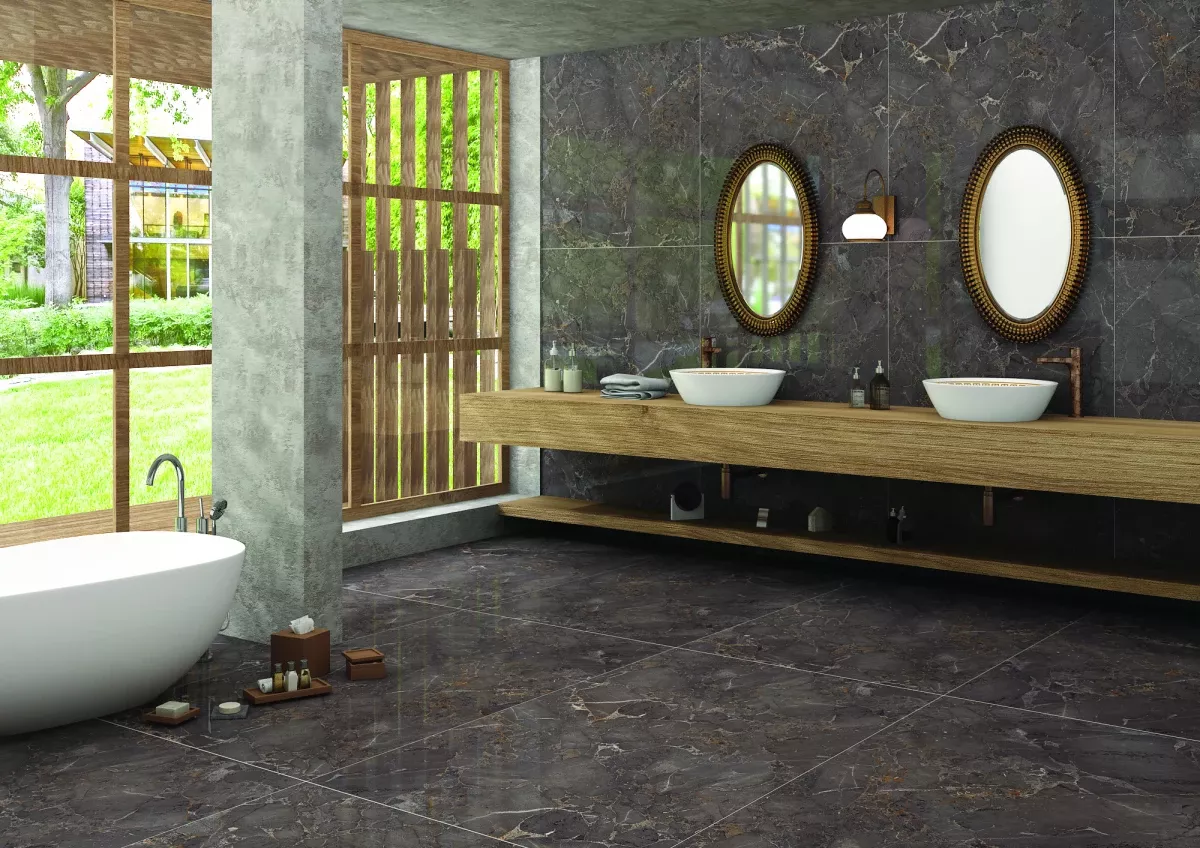 Купить Керамогранит Maimoon Ceramica  Slabs Ariana Graphit 180х120