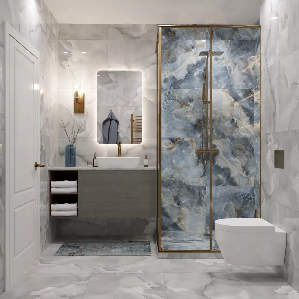 Купить Керамогранит Royce Persian Blue Polished 60x60 см (R_PR1015)