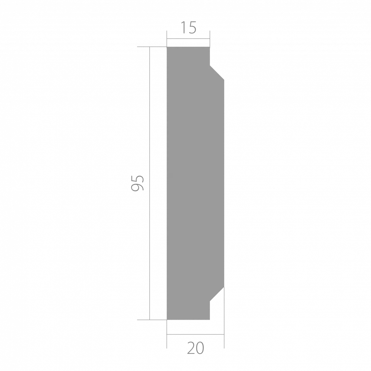 Купить Наличник Ultrawood арт. N 1096 (2440 х 95 х 20)