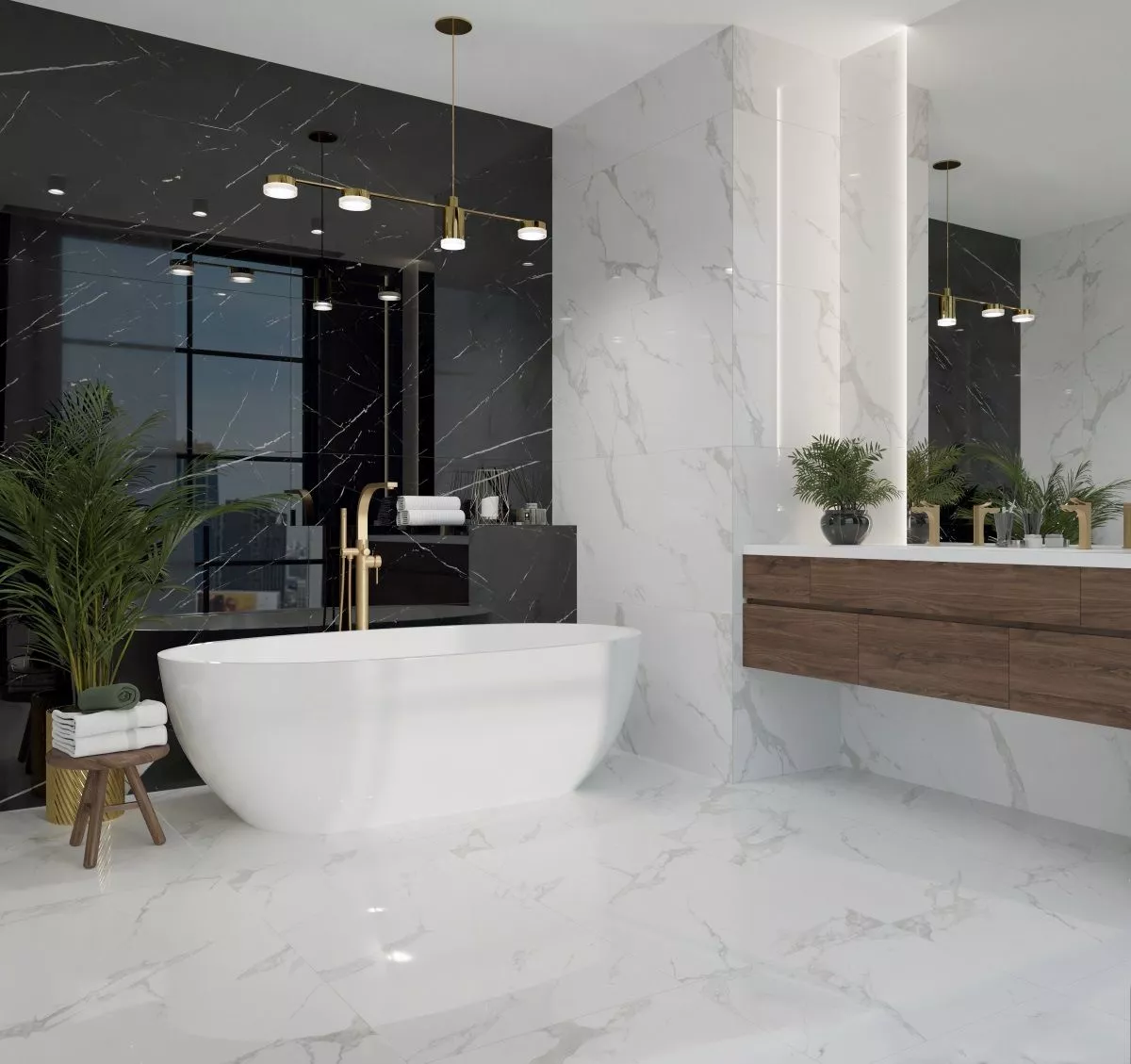 Купить Керамогранит Royce Black Marquina High glossy 60x120 см (R_HG2001)