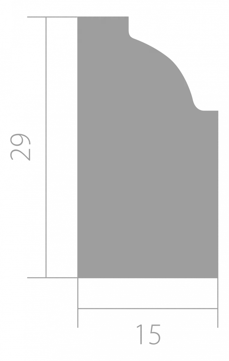 Купить Молдинг Ultrawood арт. U 0001 (2440 х 29 х 15)